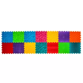   Szenzoros Ortopédiai Masszázsszőnyeg – 14 elemes Puzzle MEGA MIX Készlet