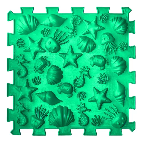 Szenzoros Ortopédiai Masszázsszőnyeg – 16 elemes Puzzle MEGA MIX Készlet