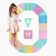 Szenzoros Masszázsszőnyeg – 12+8 elemes MEGA MIX Pastel Puzzle Készlet