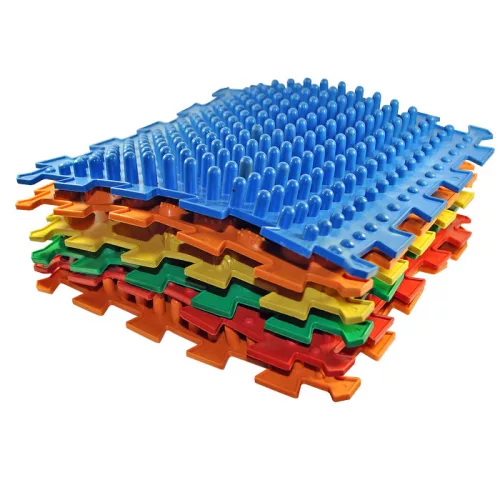 Szenzoros Masszázsszőnyeg – 9 elemes MIX Puzzle Készlet