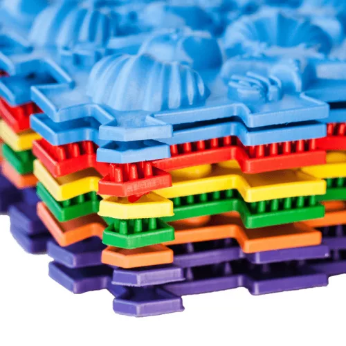 Tengerfenék Szenzoros Masszázsszőnyeg – 6 elemes Puzzle Készlet