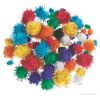 Glitteres pompom, 78 db