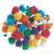 Glitteres pompom, 78 db