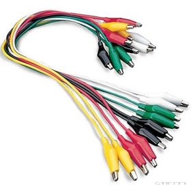 PASCO Alligátorcsipeszes kábel, 10 db