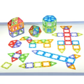 Átlátszó Mágneses Polydron osztálykészlet
