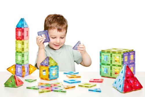 Polydron KinderMag Átlátszó mágneses építőkészlet