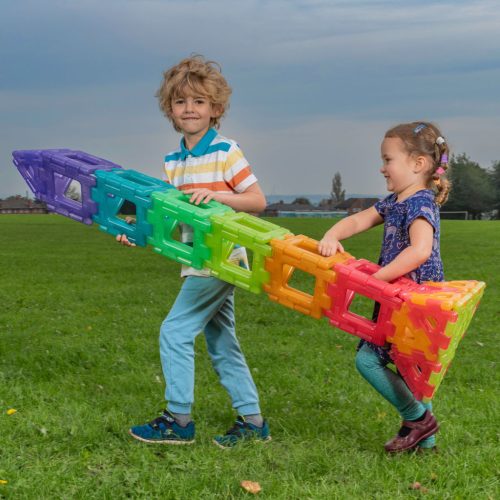 Óriás átlátszó Polydron készlet