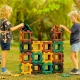 Óriás Polydron Természetes színek - közepes készlet