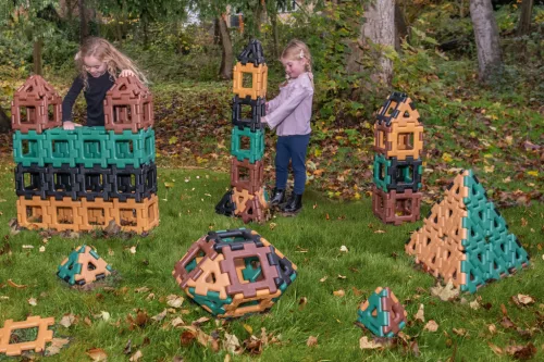 Óriás Polydron Természetes színek - nagy készlet