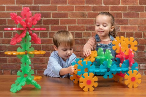 Első átlátszó Polydron Octoplay készletem - osztálykészlet