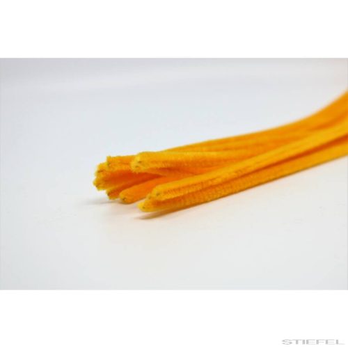 Zsenília drót, 10 db/csomag, narancssárga, 30 cm