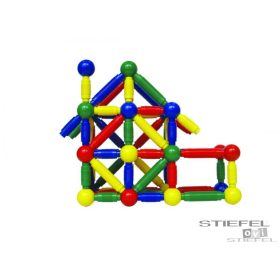 Csövek és golyók - építőelemek (75 db)
