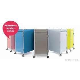   PowerTrolley guruló szekrény 2 db PowerTray extra mély fiókkal, 20 db tablethez