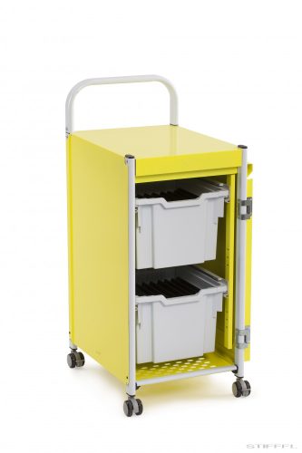 PowerTrolley guruló szekrény 2 db PowerTray extra mély fiókkal, 20 db tablethez