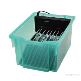   PowerTray Deep - Antimikrobiális tablet töltő fiók kiwi színben, extra mély, 10 db tablethez