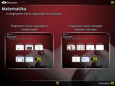 LITE A tengelyesen tükrös négyszögek és sokszög