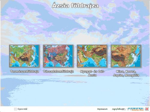 Ázsia földrajza - oktató CD