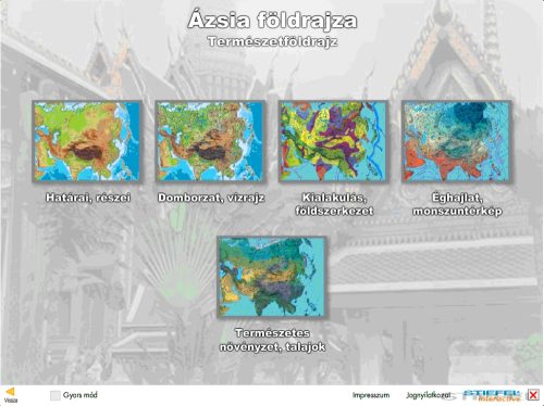 Ázsia földrajza - oktató CD