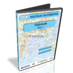   Digitális Térkép - Földrészek - Föld 1. - Föld tematikus térképek ( 8 térkép)