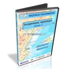   Digitális Térkép - Országtérképek, régiótérképek - Európa 1. (14 térkép)