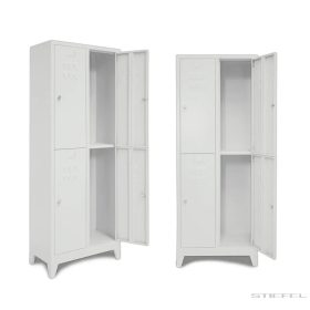 Fém iskolai szekrény, 4 részes