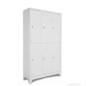 Fém iskolai szekrény, 6 részes