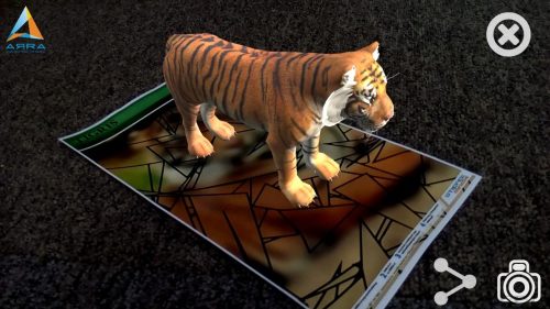 Tigris AR marker - kiterjesztett valósággal