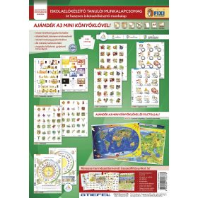   Tanulói munkalapcsomag iskolaelőkészítő 5 db tan. ml., Gyerek Föld/Eu A3 alátéttel kék filctollal