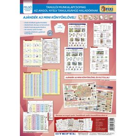   Tanulói munkalapcsomag angol, haladó 5 db Fixi tan. ml., London basic facts al. és kék filctollal