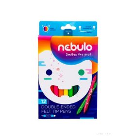 Filctoll készlet, kétvégű, 12 db-os