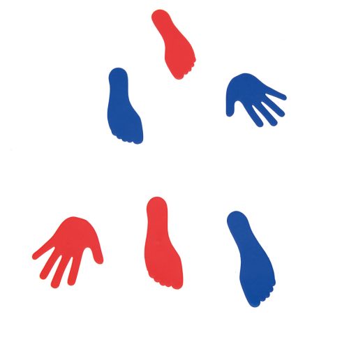 Kéz- és lábnyomok (12 db)