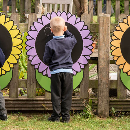 ECO virágos rajztábla, játszótér táblacsomag