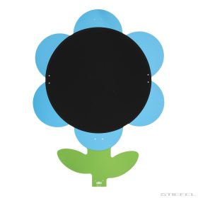 Kültéri virág alakú rajztábla, kék (100x80 cm)