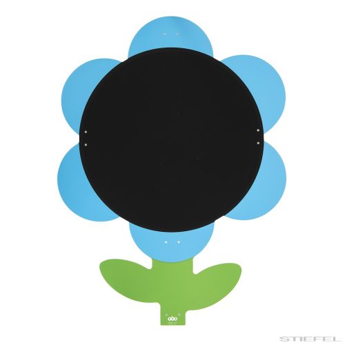 Kültéri virág alakú rajztábla, kék