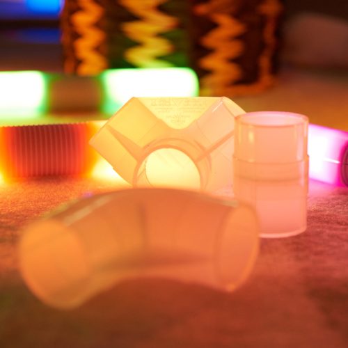 Világító hengerek és csatlakozók készlet