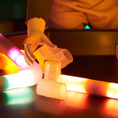 Világító hengerek és csatlakozók készlet