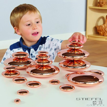 Tükröződő kavicsok, bronz színben (20db)