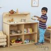 Kisgyermek fa szerepjátszó konyha