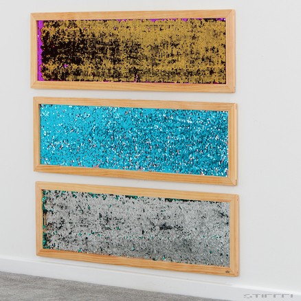 Flitteres tábla, nagy méretű, ezüst