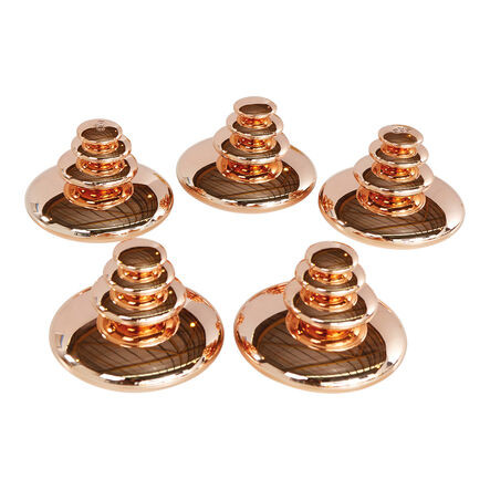 Tükröződő kavicsok, bronz színben (4db)