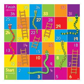 Kígyók és létrák Bee-Bot gyakorlópálya