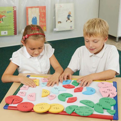 Mágneses, habszivacs törtkorong-készlet (123 db)