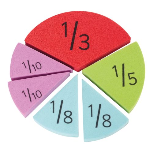 Mágneses, habszivacs törtkorong-készlet (123 db)