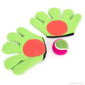 Tépőzáras elkapó kesztyű labdával