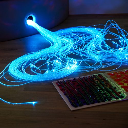 Világtó elemek szenzoros szobába