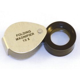   Összecsukható nagyító, 18-20 átmérőjű, 10-szeres nagyítás