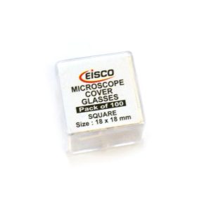   Üveg takarólemezek mikroszkóphoz, 1, 18 x 18mm (100 db-os csomag)
