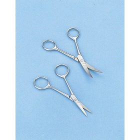   Finom hegyű rozsdamentes acél olló, nyitott szárral, 130mm