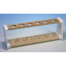 Fa kémcsőállvány, 6 lyukú