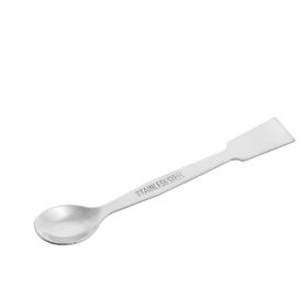   Rozsdamentes acél spatula, kanálvéggel, 200mm (10-es csomag)